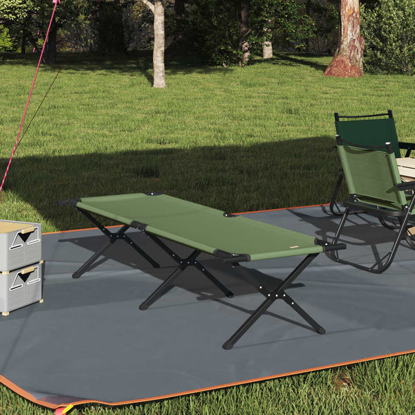 Klappbares Campingbett Grün 193 cm