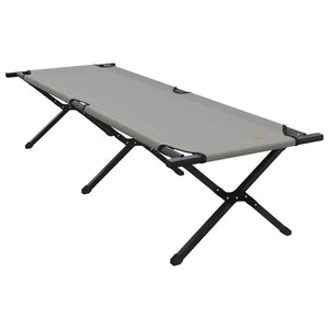 Klappbares Campingbett, 2er-Set, Grau