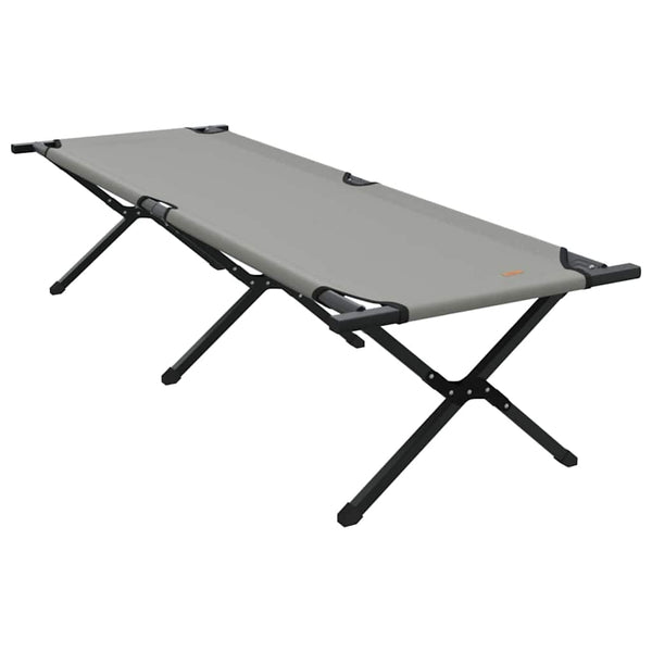 Klappbares Campingbett, 2er-Set, Grau