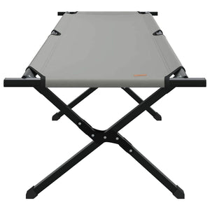 Klappbares Campingbett, 2er-Set, Grau