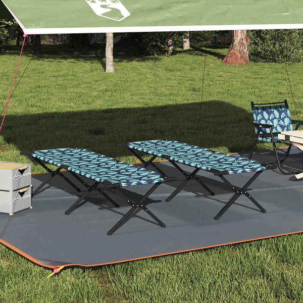 Klappbares Campingbett 2er-Set, Waldmuster