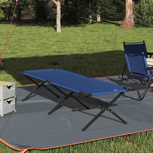 Klappbares Campingbett Blau 210 cm