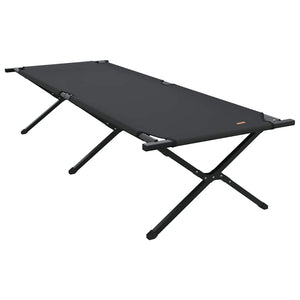 Klappbares Campingbett Schwarz 210x80x46cm