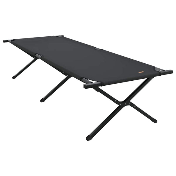 Klappbares Campingbett Schwarz 210x80x46cm