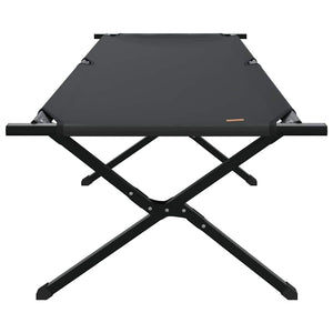 Klappbares Campingbett Schwarz 210x80x46cm