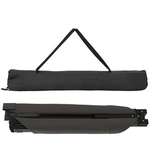 Klappbares Campingbett Schwarz 210x80x46cm