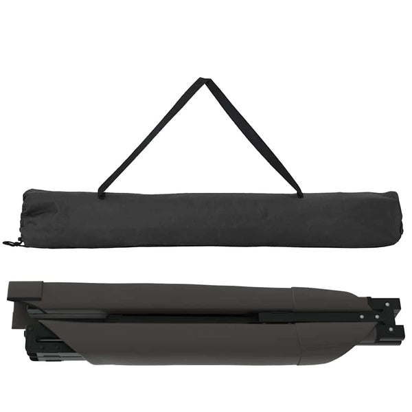 Klappbares Campingbett Schwarz 210x80x46cm