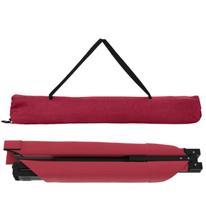 Klappbares Campingbett, Rot, 210 cm