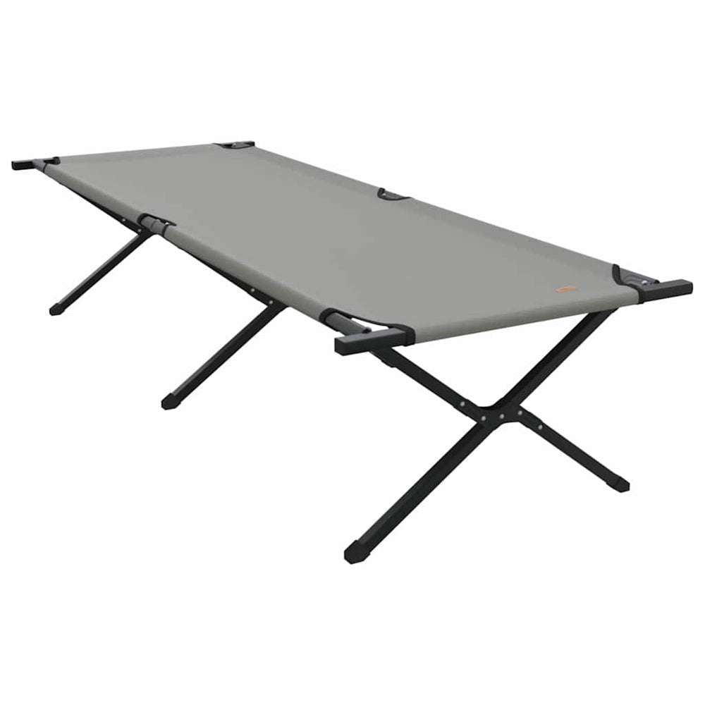 Klappbares Campingbett Grau 210 cm