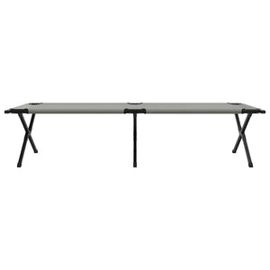 Klappbares Campingbett Grau 210 cm