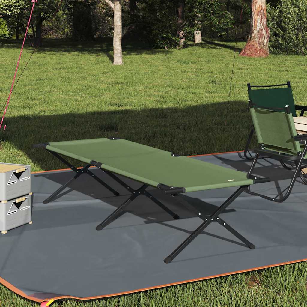 Klappbares Campingbett Grün 210 cm