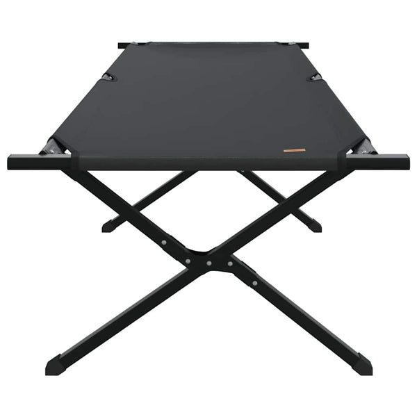 Klappbares Campingbett 2er-Set Schwarz