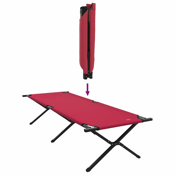 Klappbares Feldbett Camping, 2er Set Rot