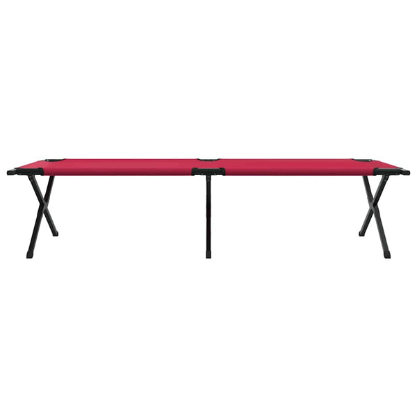 Klappbares Feldbett Camping, 2er Set Rot