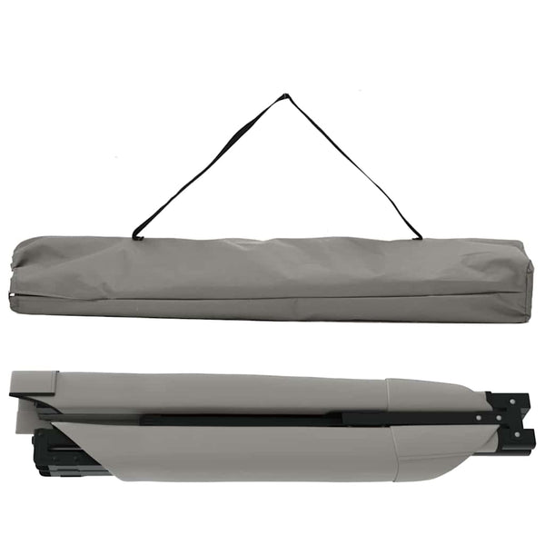Klappbares Feldbett 2er-Set, Grau, 210 cm