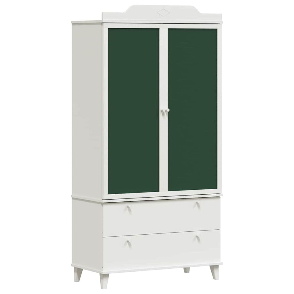 Kreidetafel Kleiderschrank Weiß 90x45x180cm