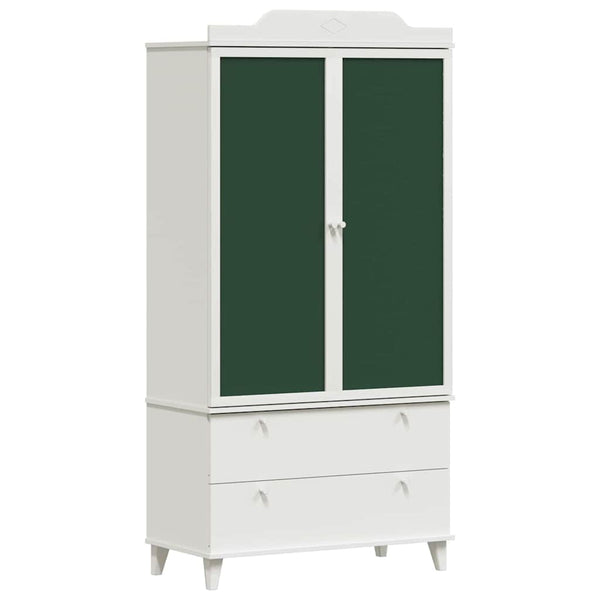 Kreidetafel Kleiderschrank Weiß 90x45x180cm