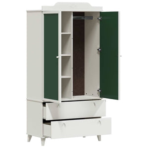 Kreidetafel Kleiderschrank Weiß 90x45x180cm