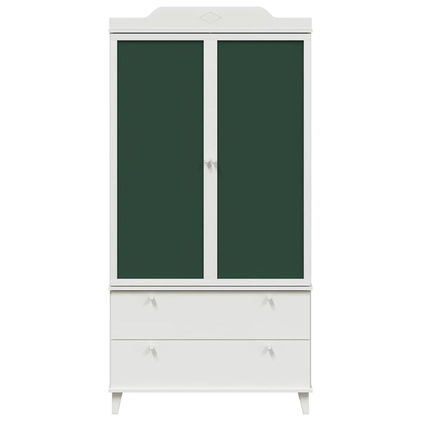 Kreidetafel Kleiderschrank Weiß 90x45x180cm
