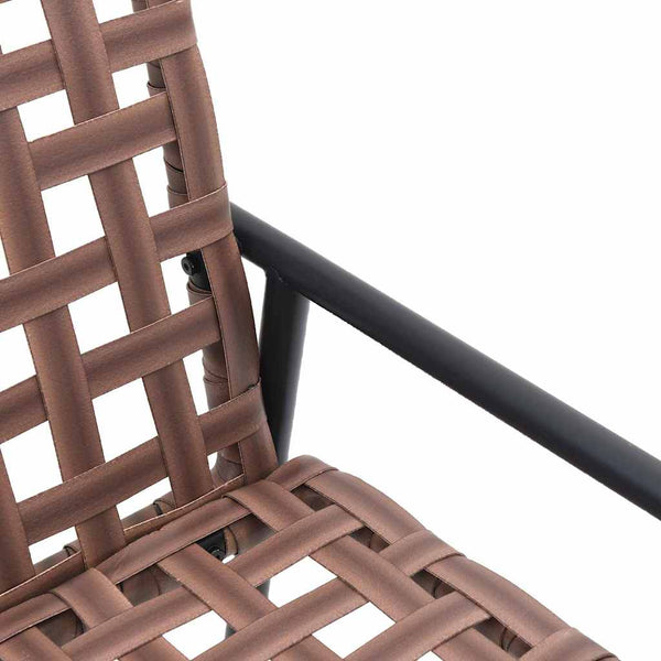 Poly-Rattan Gartenstühle 2er Set Braun