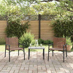Poly-Rattan Gartenstühle 2er Set Braun
