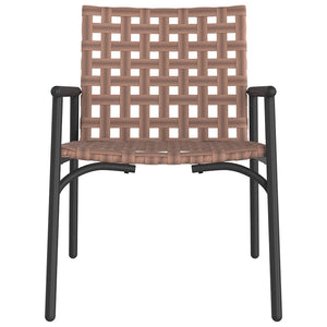 Poly-Rattan Gartenstühle 2er Set Braun