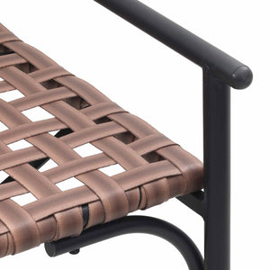 Gartenstuhl Braun Poly-Rattan