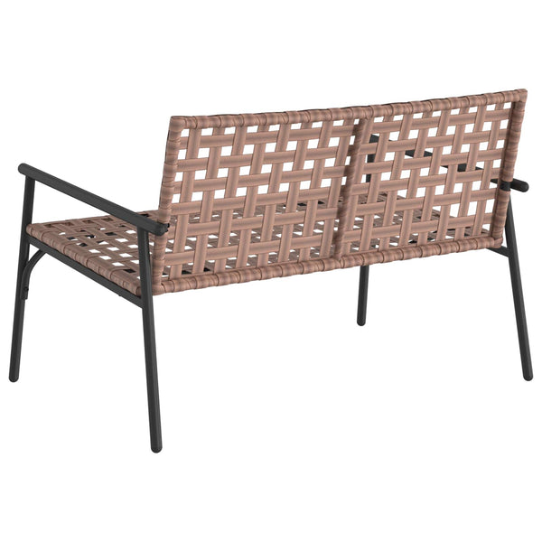 Gartenstuhl Braun Poly-Rattan