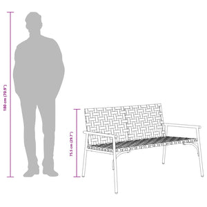 Gartenstuhl Braun Poly-Rattan