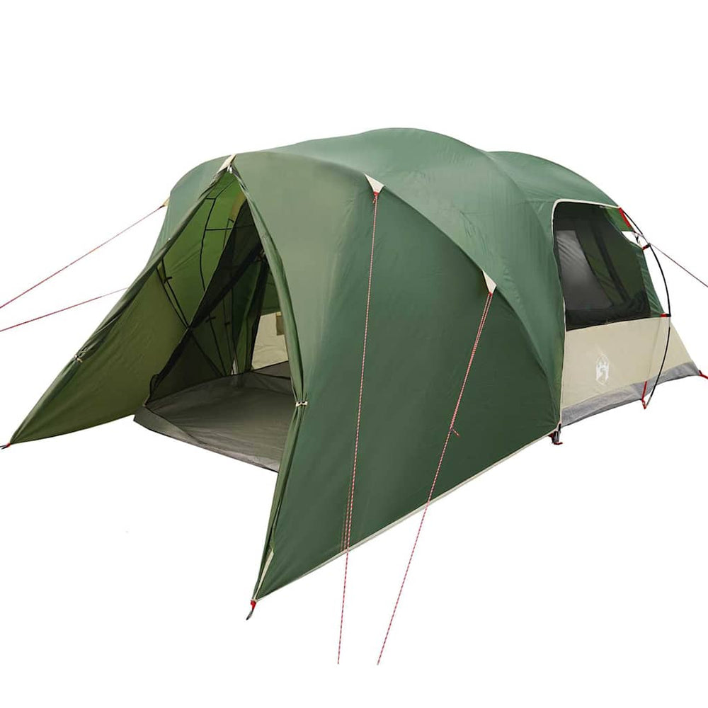 vidaXL 4-Person Dome Tent with Roof Green 455 x 252 x 178 cm