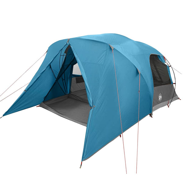 4-Personen Dome Zelt mit Dach - Blau