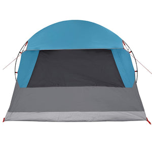 4-Personen Dome Zelt mit Dach - Blau