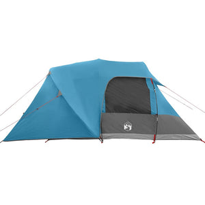 4-Personen Dome Zelt mit Dach - Blau