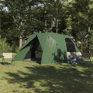 6-Personen Dome Zelt mit Dach, Grün
