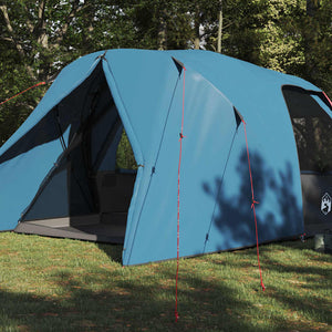 6-Personen Dome Zelt mit Dach - Blau