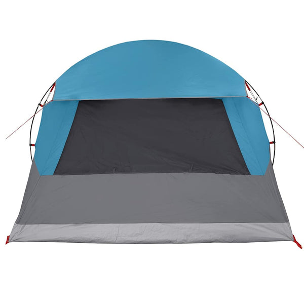 6-Personen Dome Zelt mit Dach - Blau