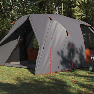 6-Personen Dome Zelt, Grau/Orange