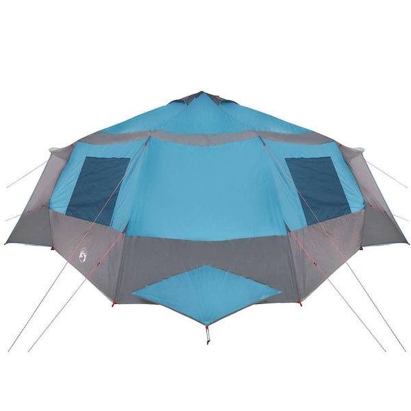 12-Personen Kabinen Zelt, Blau/Grau, 405cm