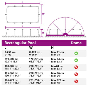 Pool Dome Grün 336x322x160 cm