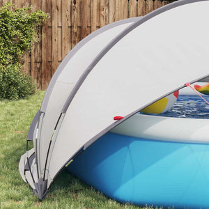 Pool Dome Grau/Orange 336x322x160cm