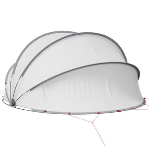Pool Dome Grau/Orange 336x322x160cm