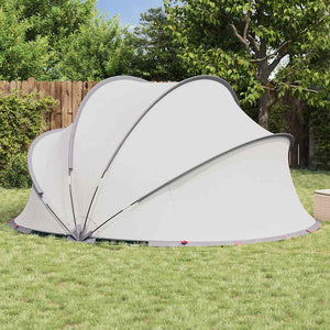 Pool Dome Grau/Orange 405x405x192cm