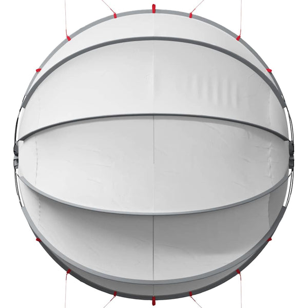 Pool Dome Grau/Orange 405x405x192cm