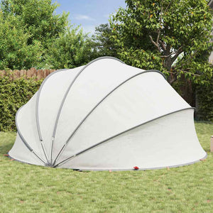 Pool Dome Grau & Orange 430x430x210cm