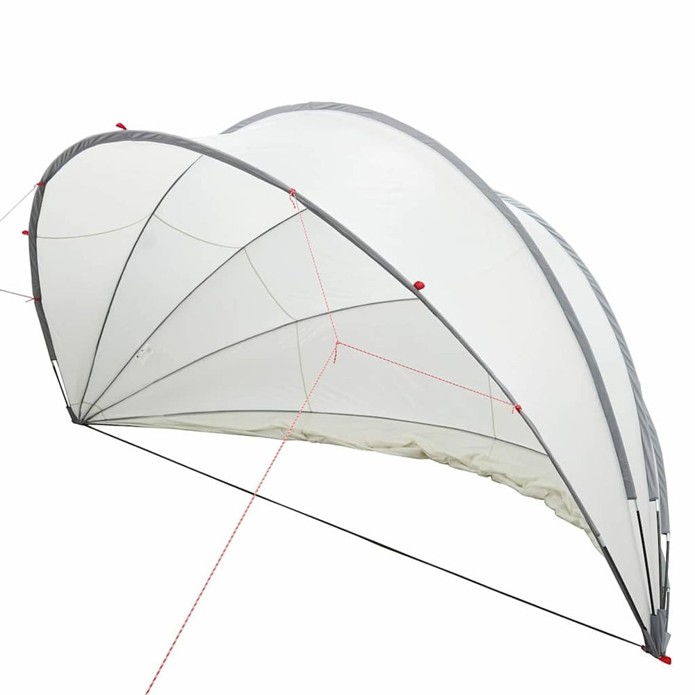 Pool Dome Grau & Orange 430x430x210cm
