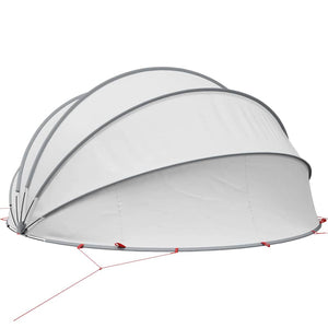 Pool Dome Grau & Orange 430x430x210cm