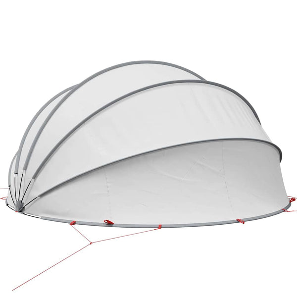 Pool Dome Grau & Orange 430x430x210cm
