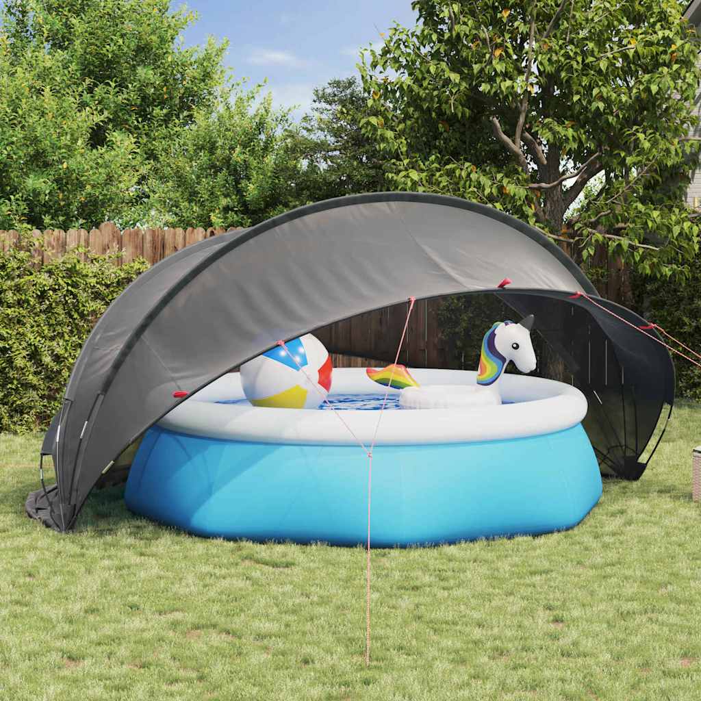 Pool Dome Schwarz 430x430x210 cm