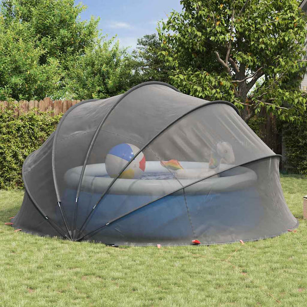 Pool Dome Schwarz 430x430x210 cm