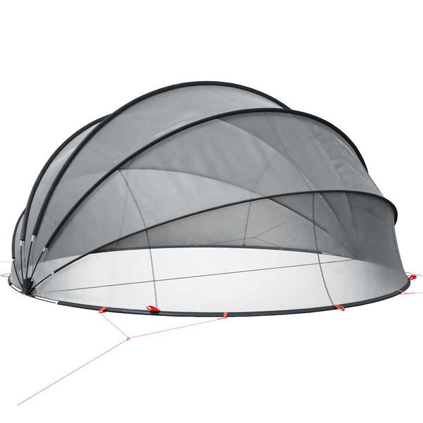 Pool Dome Schwarz 430x430x210 cm